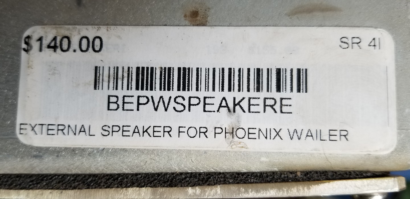 Phoenix Wailer Bird deterrent external speaker BEPWSPEAKE SR 41 AG200