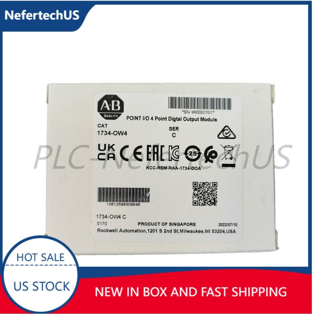 New AB 1734-OW4 Point I/O 4 Point Digital Output Module 1734OW4 In US Free Tax