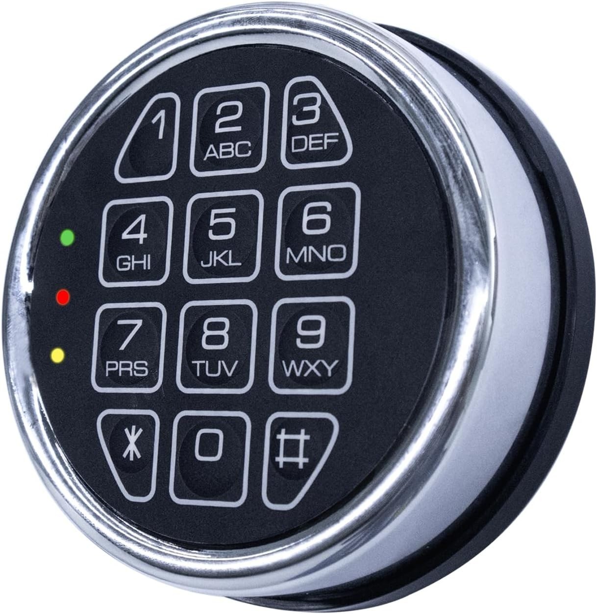 Chrome Electronic Safe Lock Replacement Keypad w/Solenoid