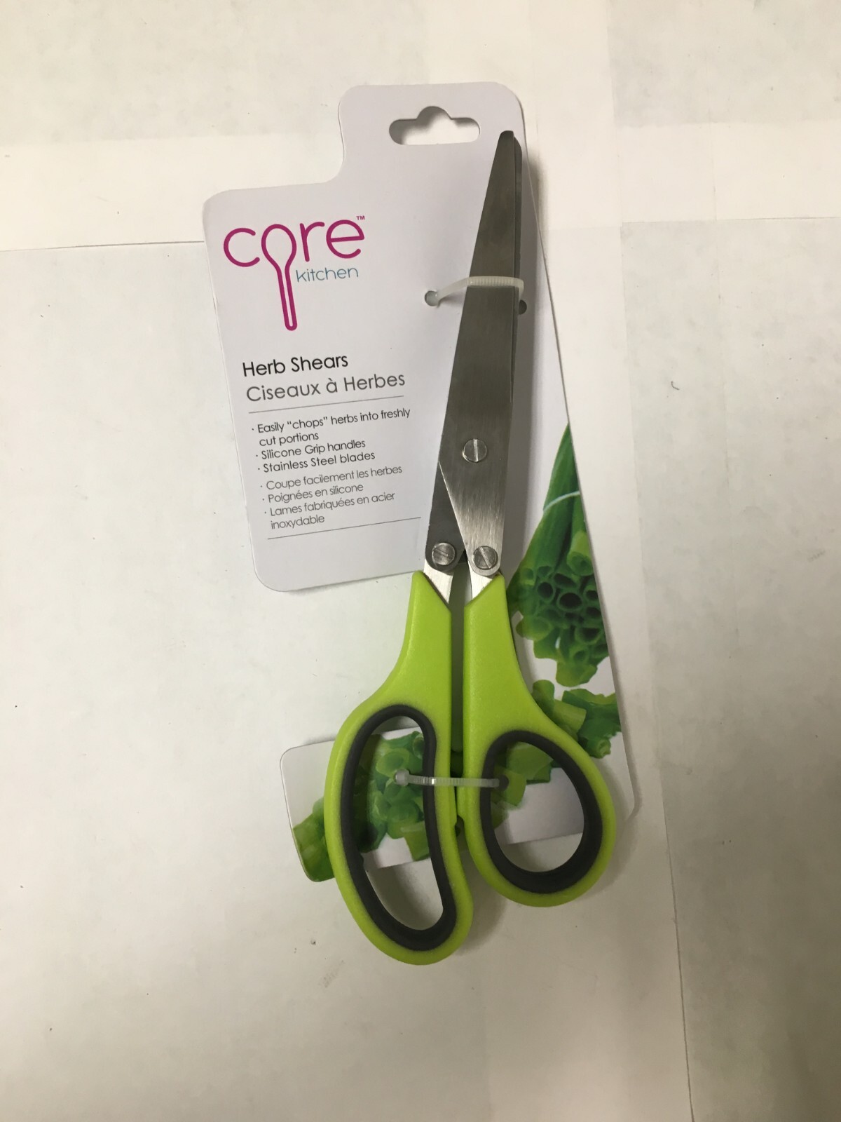 Core Kitchen 6505952 Lime Stainless Steel/TPR Herb Scissors