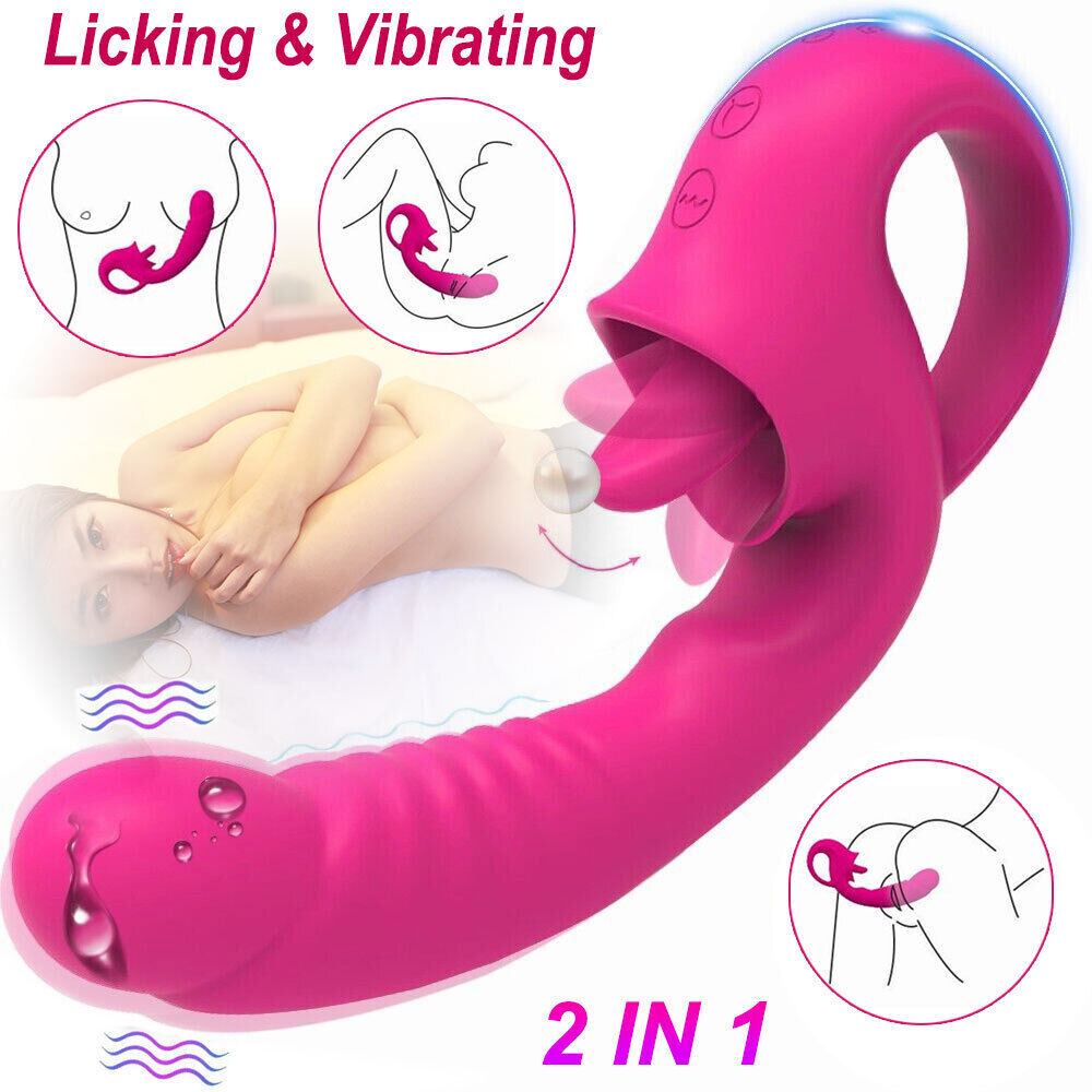 Sucking-Licking-Vibrator-Nipple-Clit-Women-Thrust-Rechargeable-Toy use Lubricant