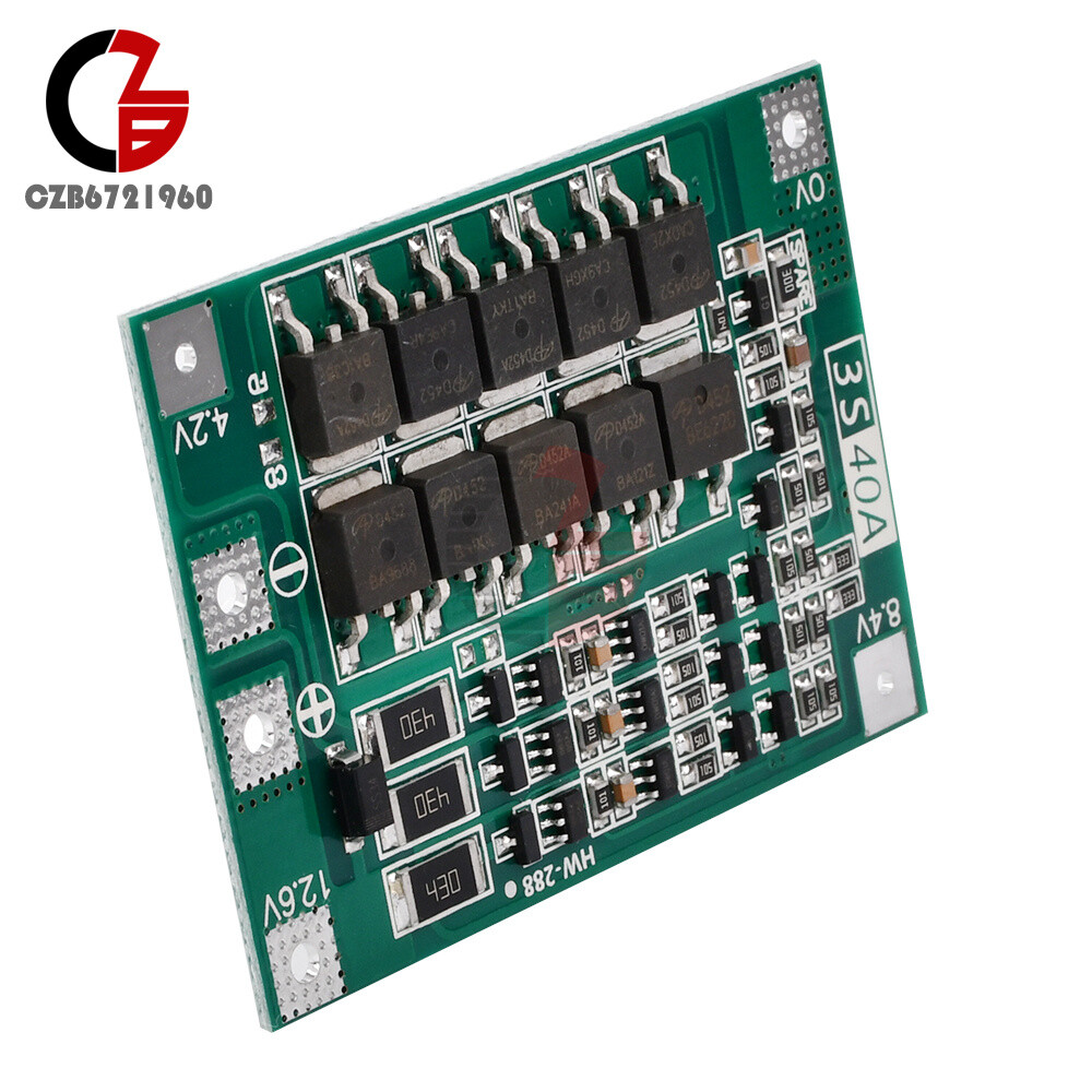 18650 3S 40A 12.6V Protection Board Li-ion Battery protection board balanced