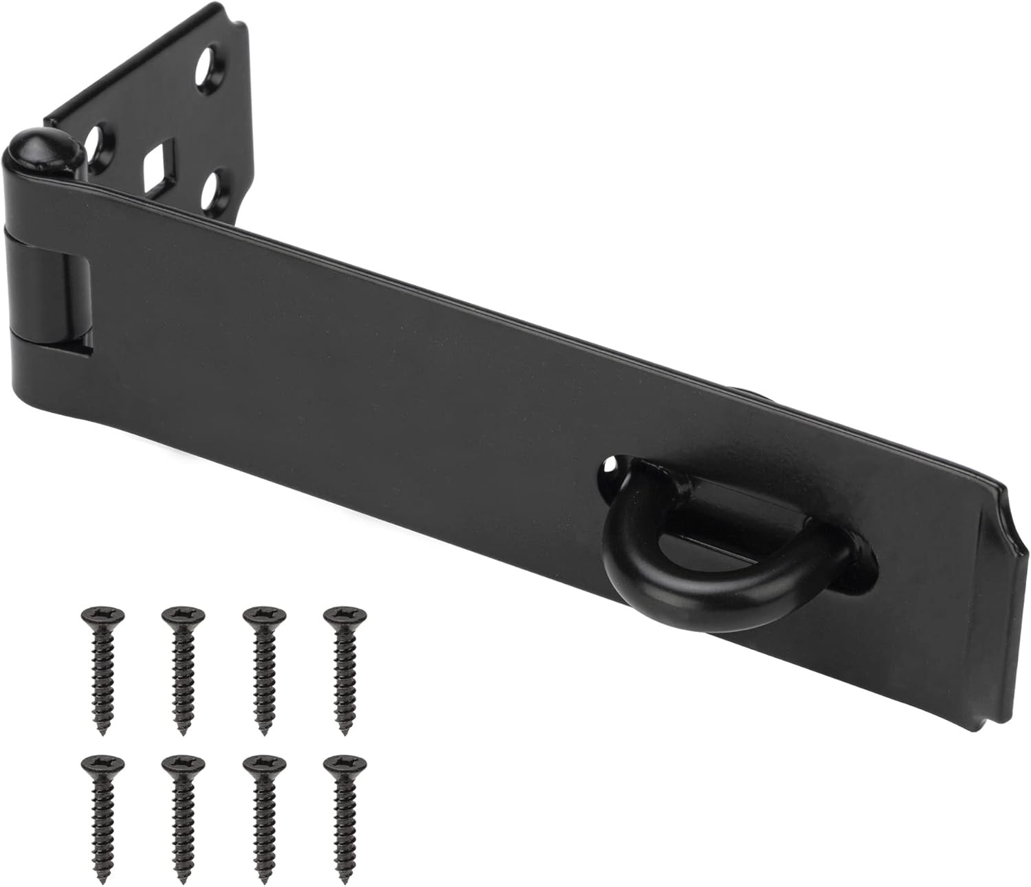 7-1/2" Heavy Duty Door Lock Hasp Latch, 1/8" Thicker Iron Gate Hasp Latches Safe