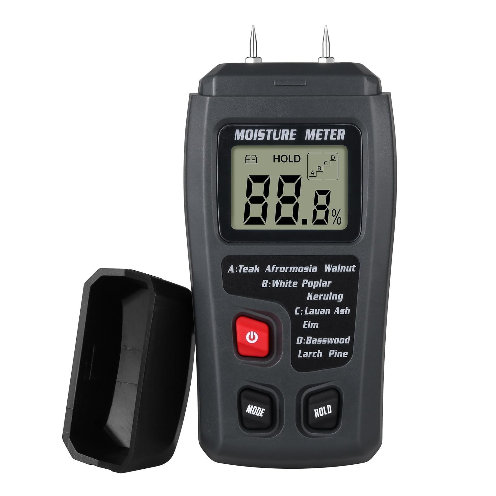 Wood Moisture Meter - Digital LCD Moisture Detector, Pin-Type Water Leak Dete...