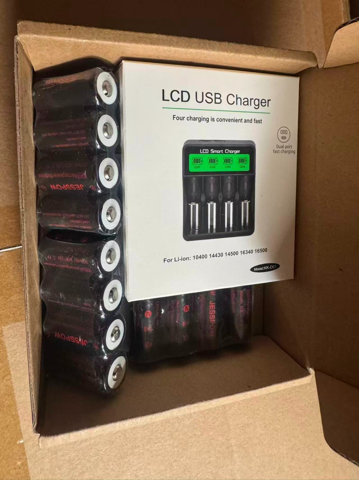 12 Pack CR123A Rechargeable Batteries LED Charger Compatible with Wireless Arlo