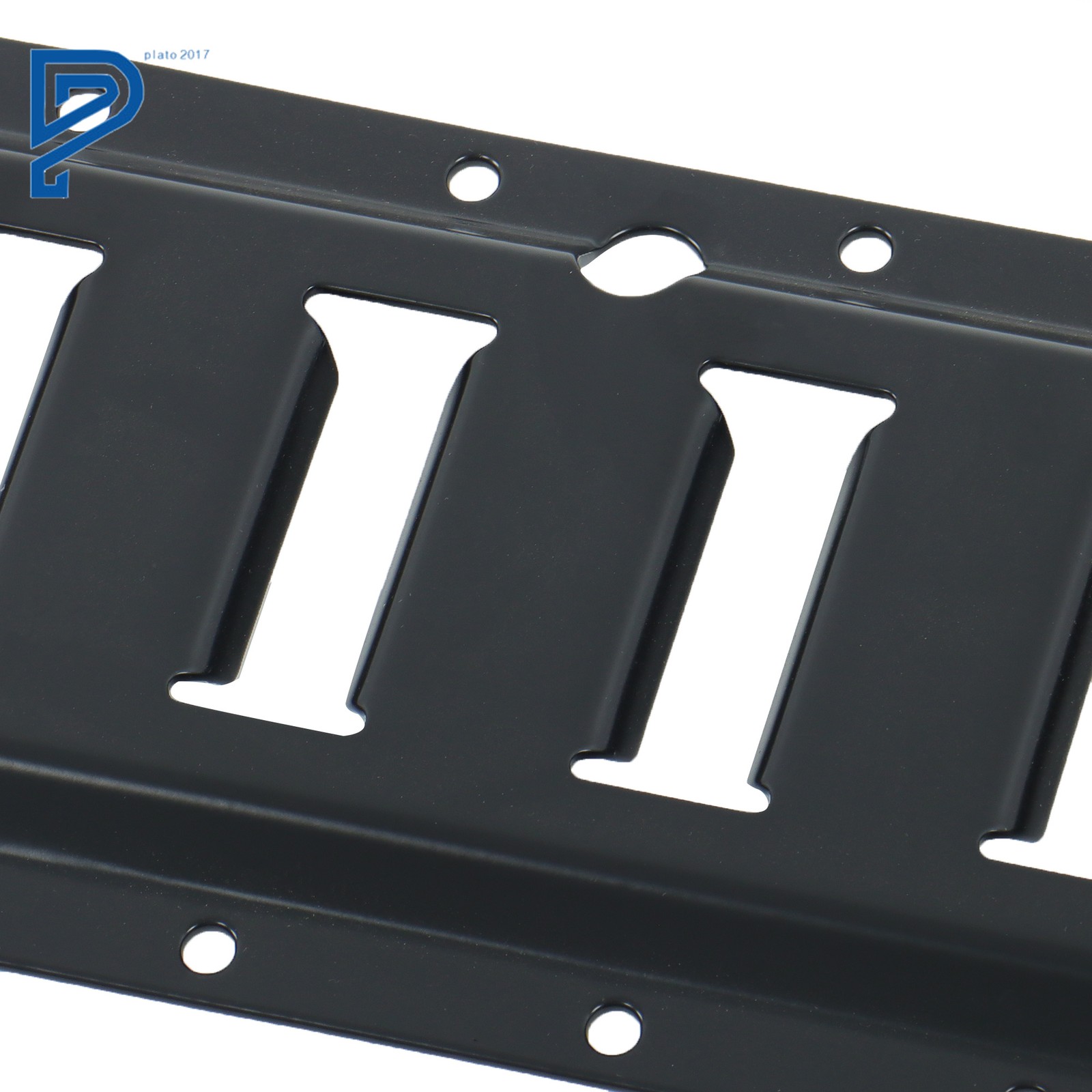 5' (2 Pack) E Track Rails Powder-Coat Black For Vans Trailers Motorcycle