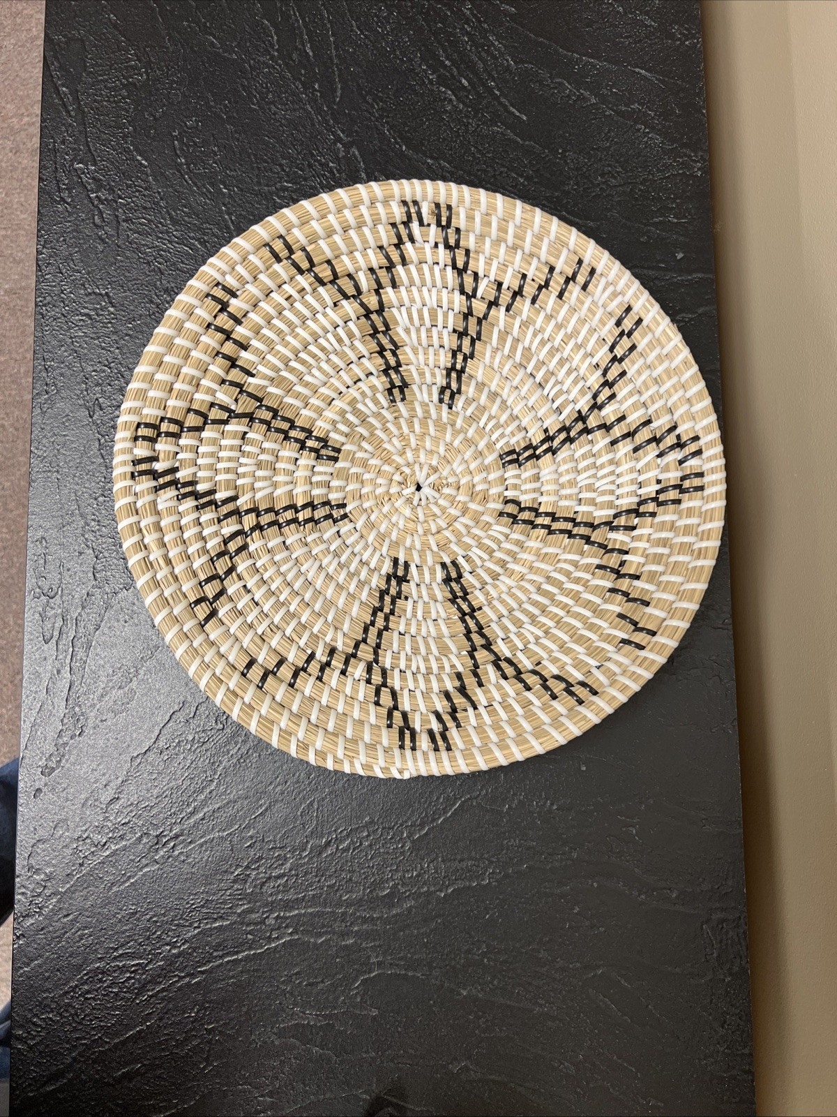Rattan Wicker Wall Decor Basket 12”