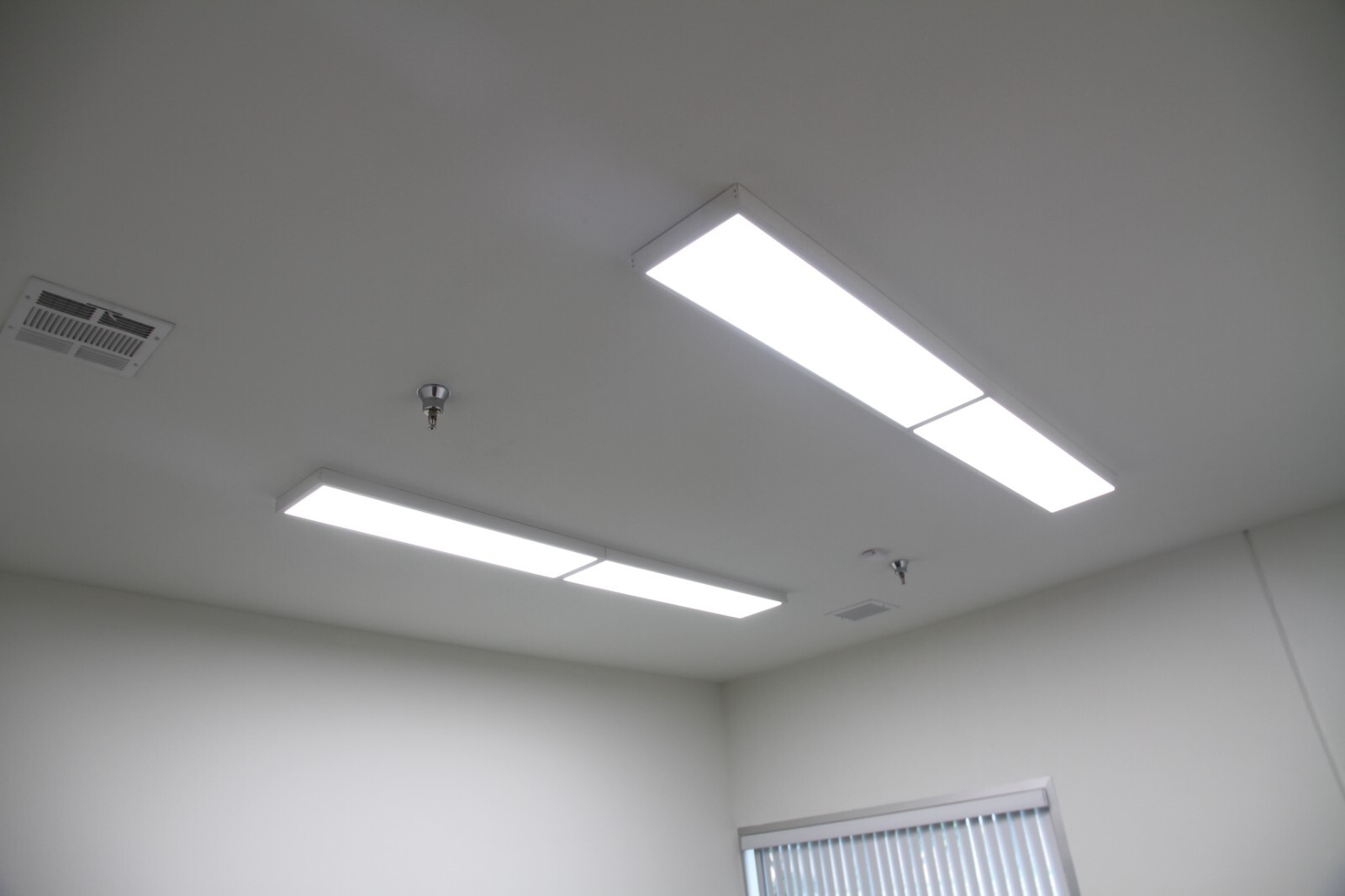 2Pc 1X4 LED Flat Panel Ceiling Shop Office School Edgelit Remote Control Light