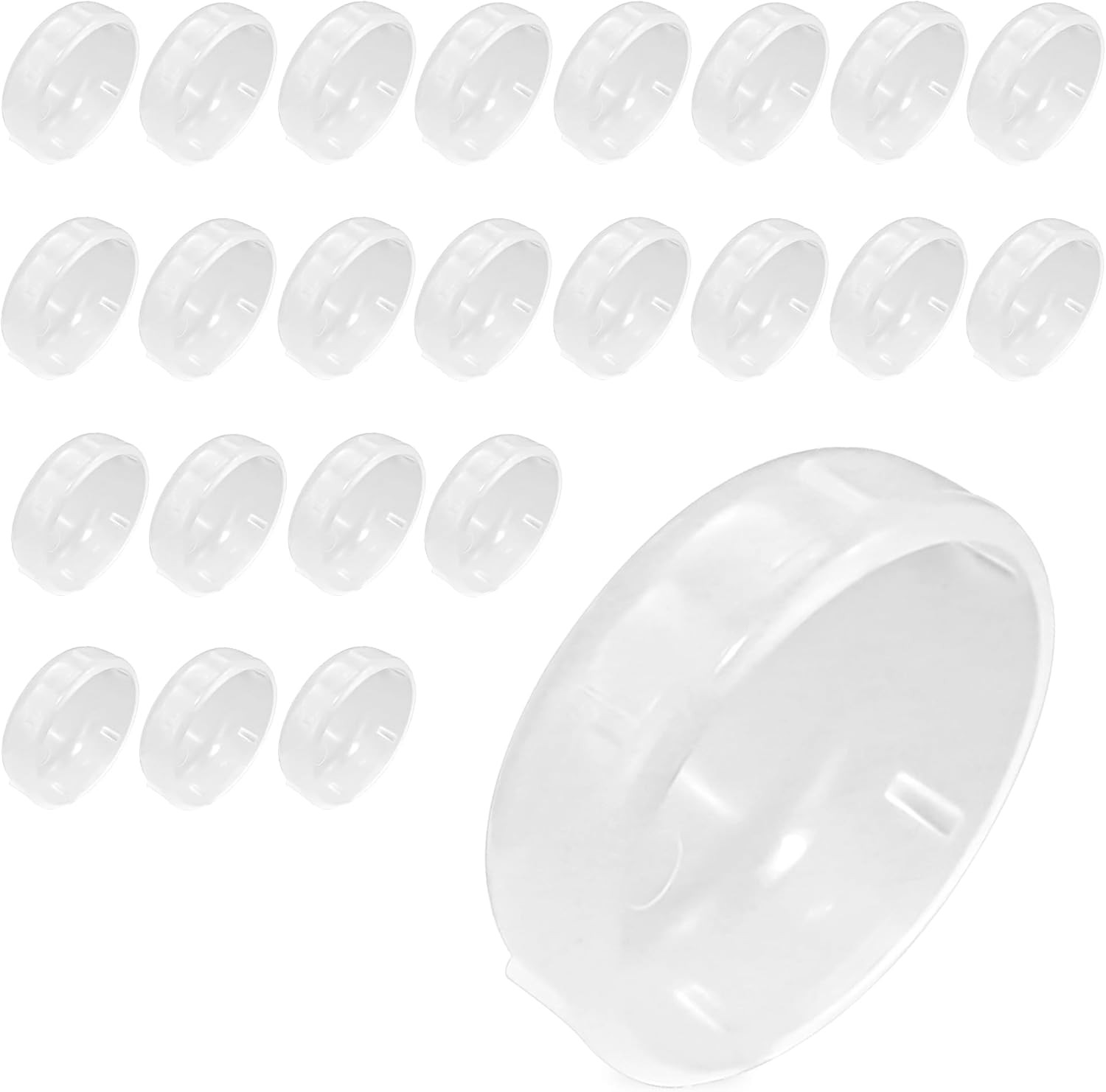 24 Pack of 1-1/2" Wrought Iron Patio Furniture Feet Glides Cups by Prime&Swift F