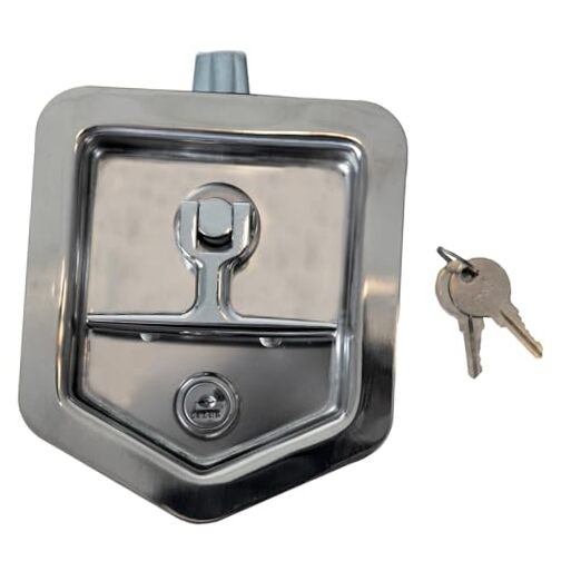 Buyers Products L8816 Folding T-Handle Latch – Stainless Steel Lock for Truck