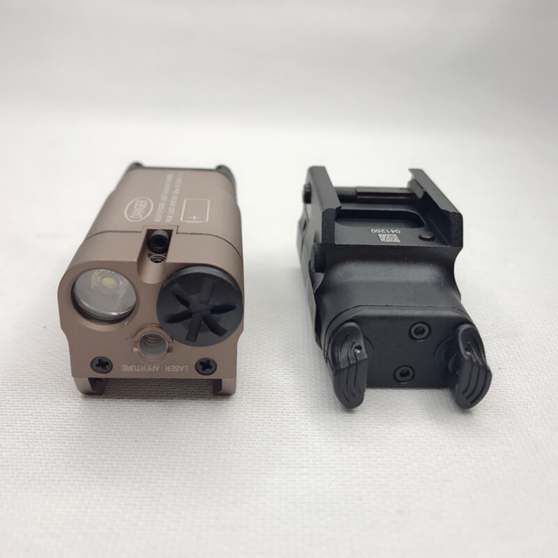 XC2 Tactical Light Compact Flashlight for 20mm With Red Dot Laser