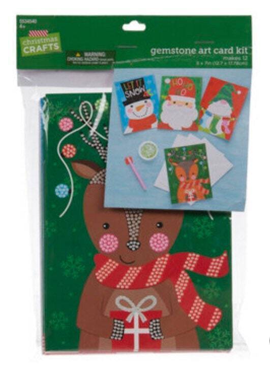 Rhinestone DIY Christmas Card Craft Kit