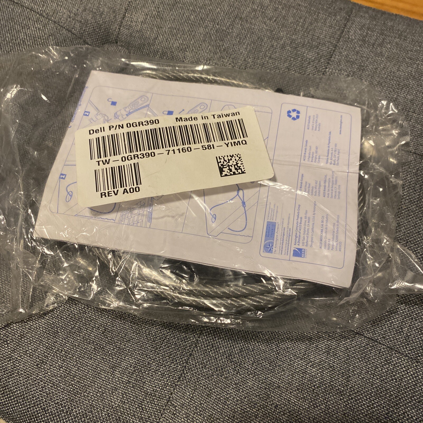 Kensington Master Code Lock Keyed Microsaver Notebook Security Dell P/N 0GR390