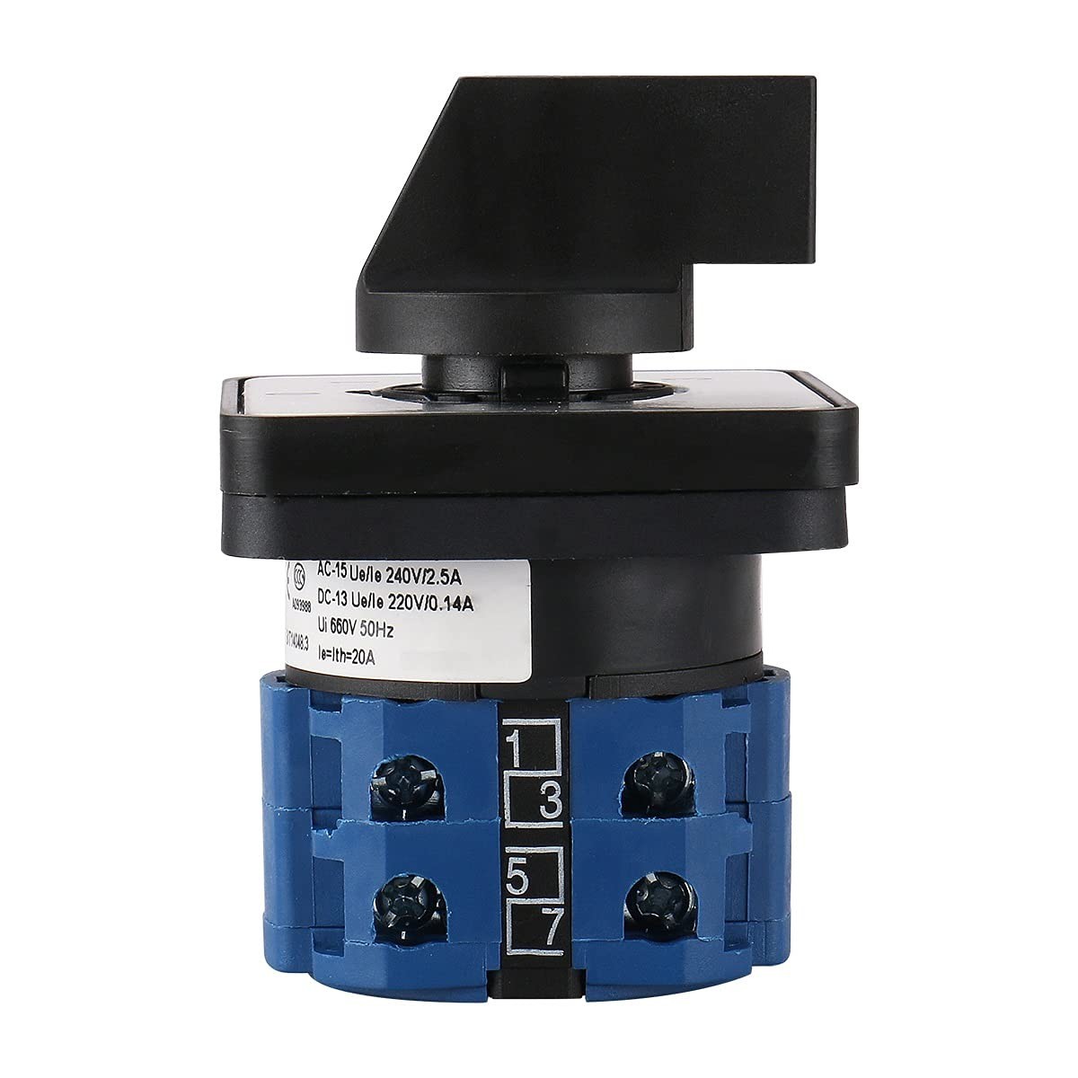 4-Position 20A 660V Rotary Switch - Reliable Control for Industrial Applications