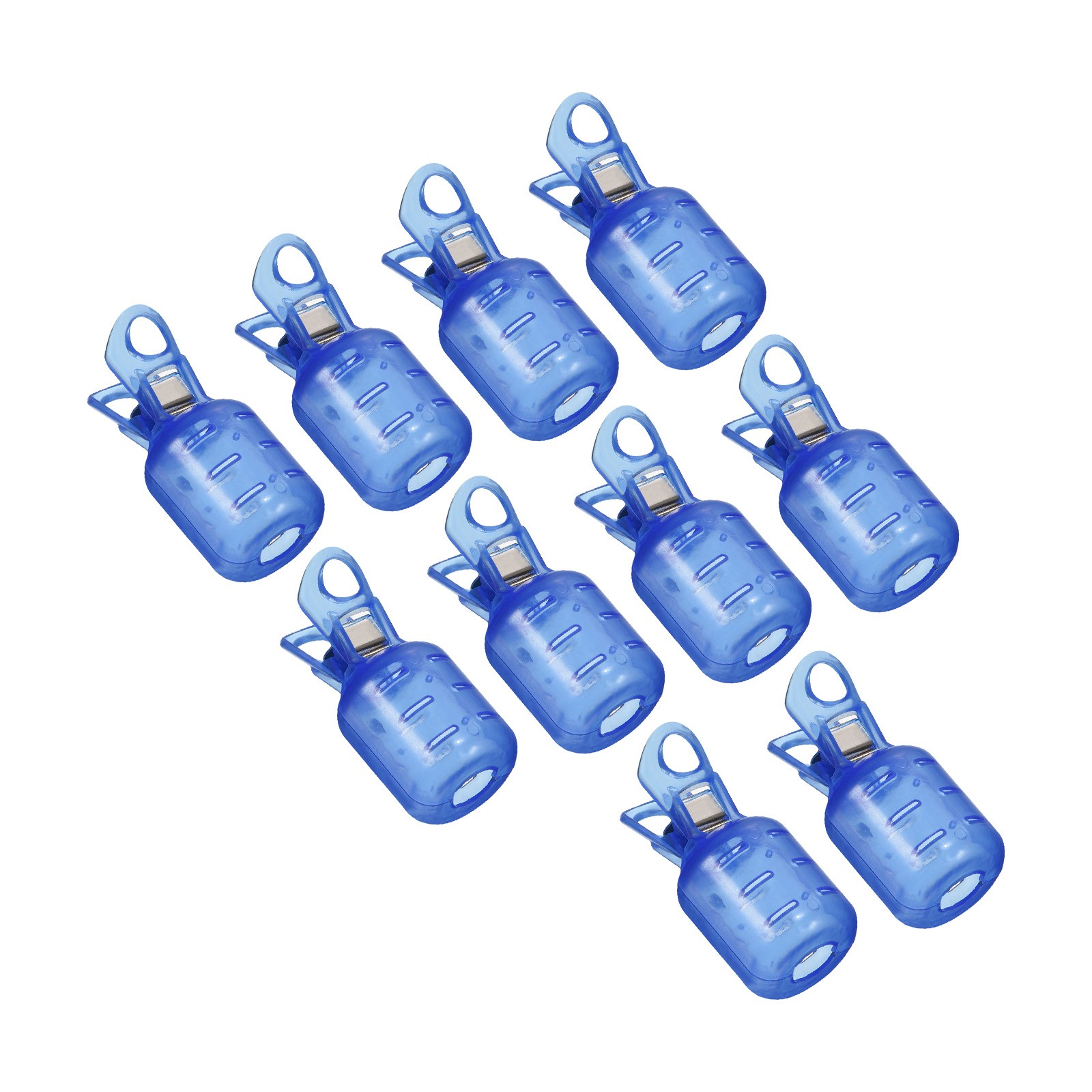 10Pcs, Large Size Squid Jig Hook Protector Case Fishing Hook Covers Blue