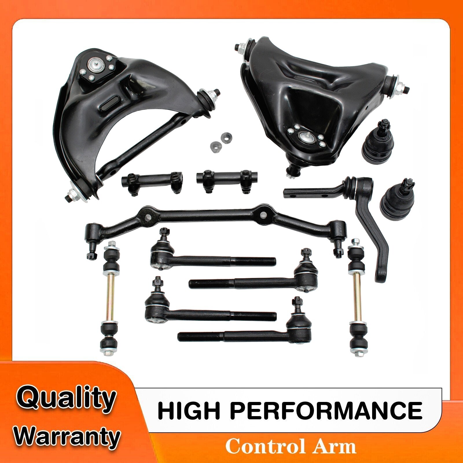 For Chevrolet Chevy S10 2WD Front Upper Suspension Kit 14pc Control Arm Sway Bar