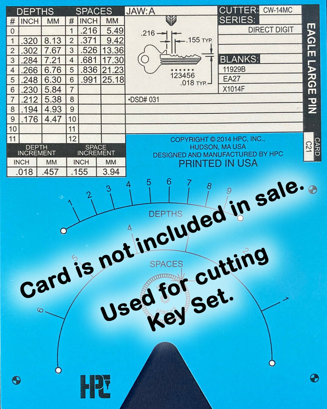 Eagle EA27 Space and Depth Keys ~ DSD#031, C21