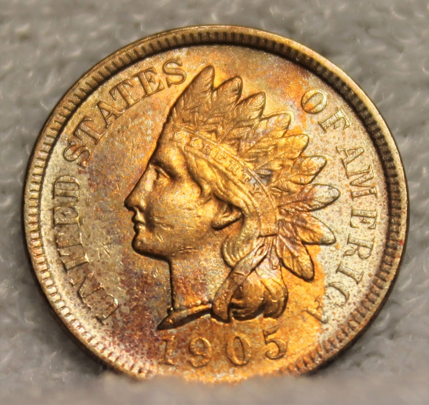 indian head penny 1905AU