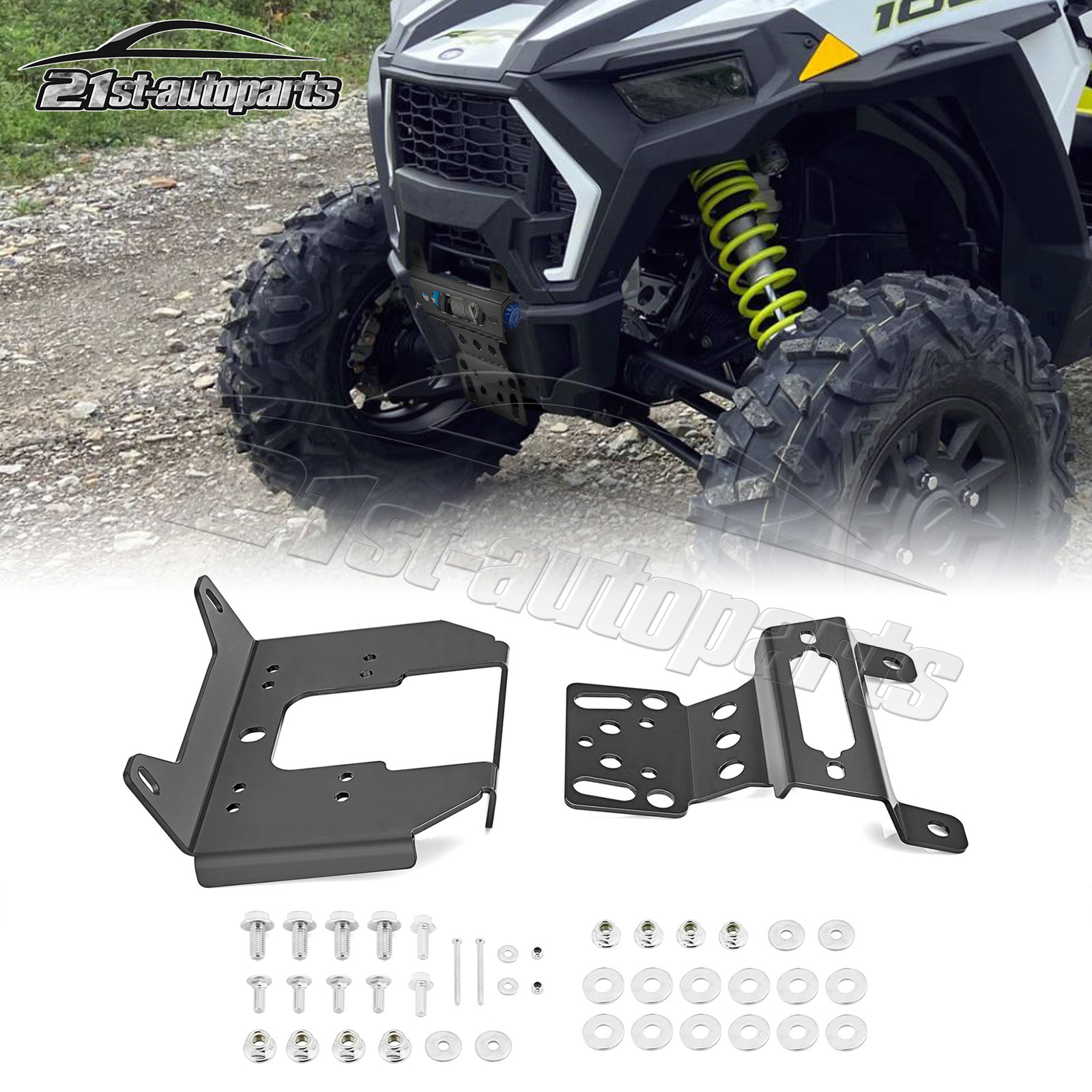 Winch Mount Plate For Polaris RZR Trail 900/Trail S 1000/Trail S 900 2020-2024