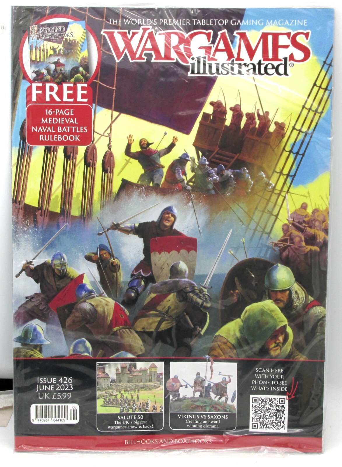 Wargames Illustrated Issue 426 (June 2023) Magazine Medieval Naval Warfare