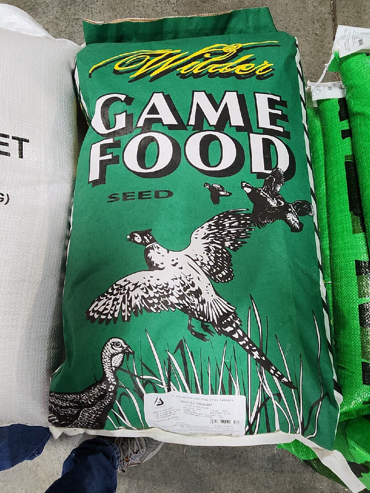 20lbs WILD GAME FOOD SORGHUM Forage Food Plot Seed for Deer Turkeys Quail Ducks