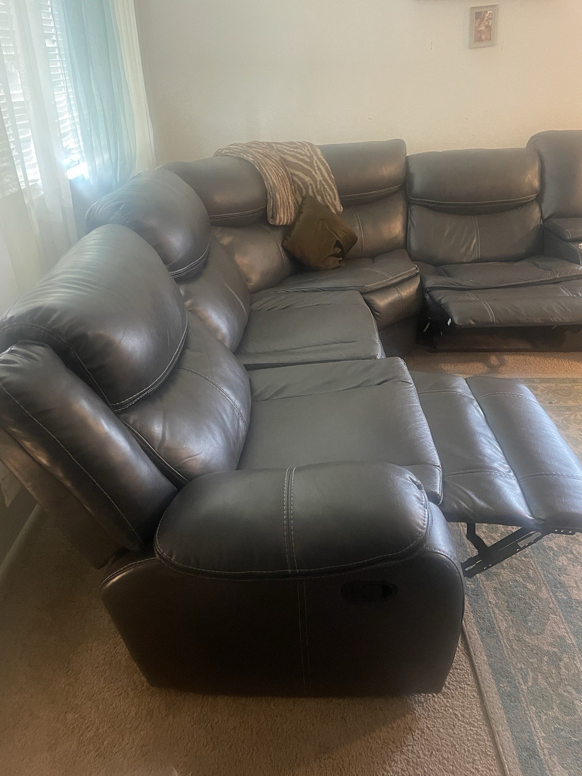 3pc Black Leather
