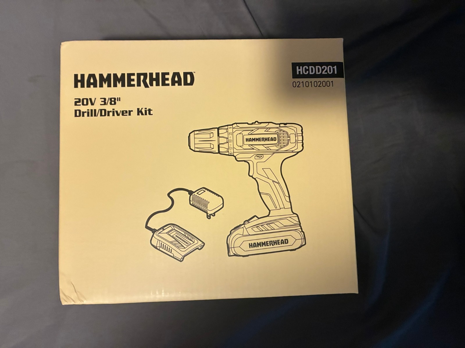 Hammerhead 20V 2-Speed Cordless Drill Driver Kit/1.5Ah Battery/Charger HCDD201