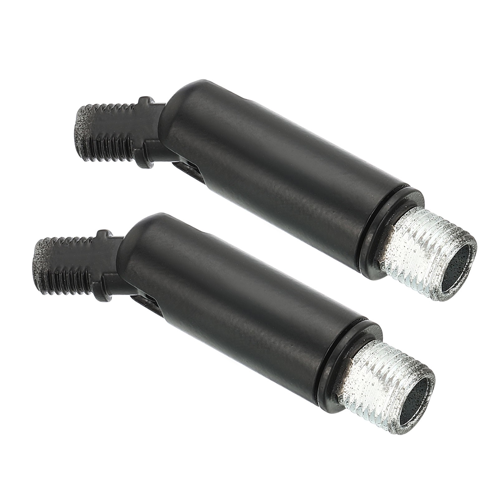 2Pcs 180/350 Degree Sloped Ceiling Light Adapter M10 M8 Thread Black