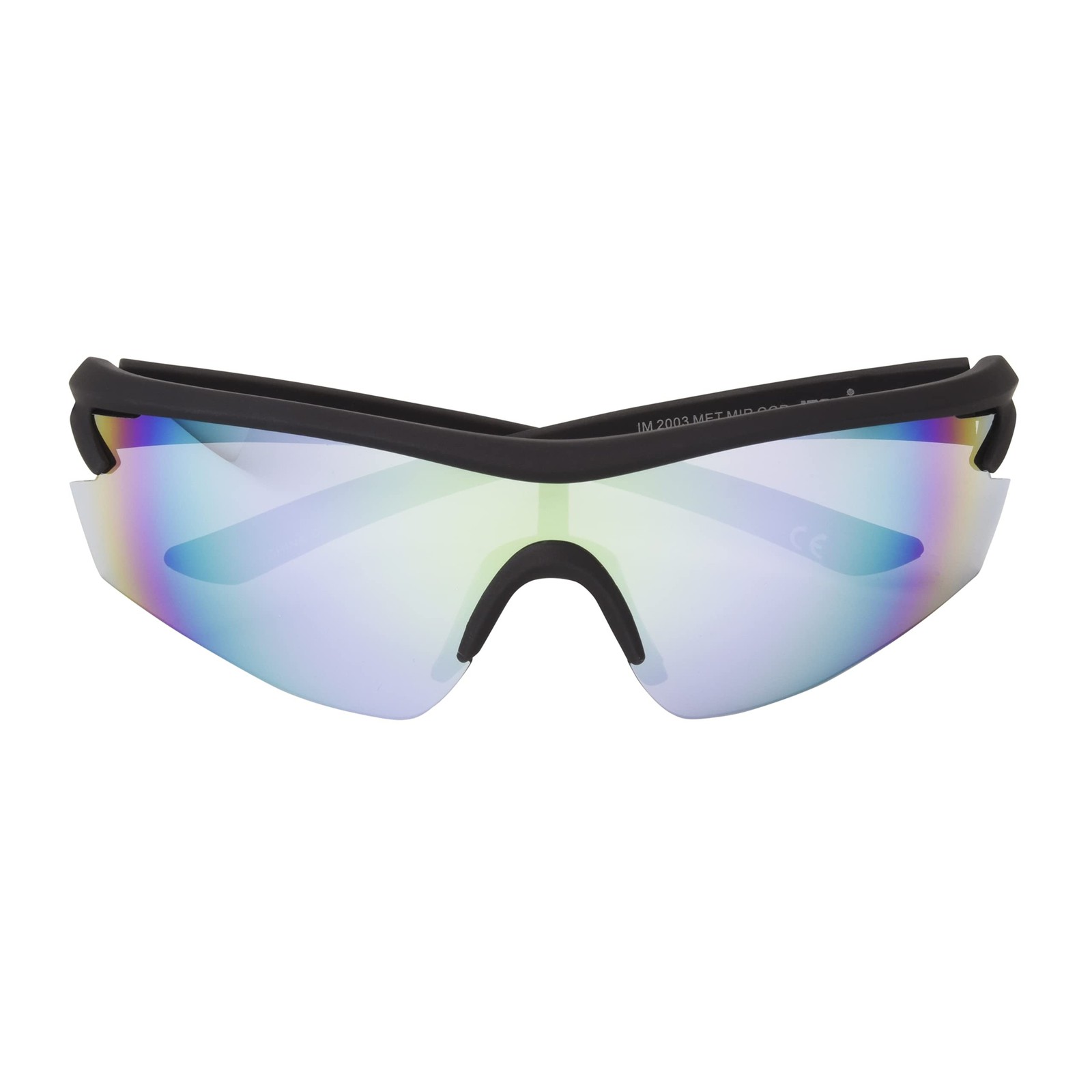 IRONMAN mens 2003 Sunglasses Wrap Sunglasses Metallic Grey 140 Millimeters