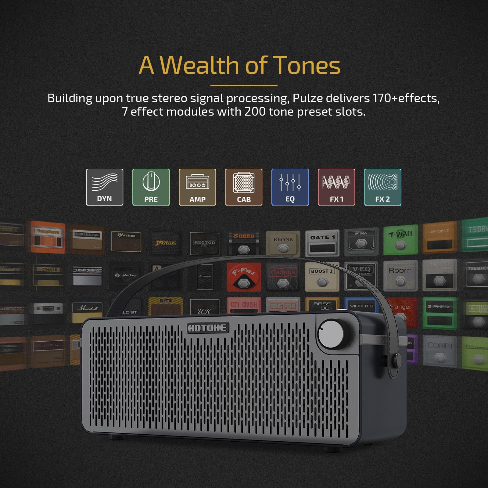 Hotone Pulze 30-watt Portable Modeling Amplifier - Eclipse