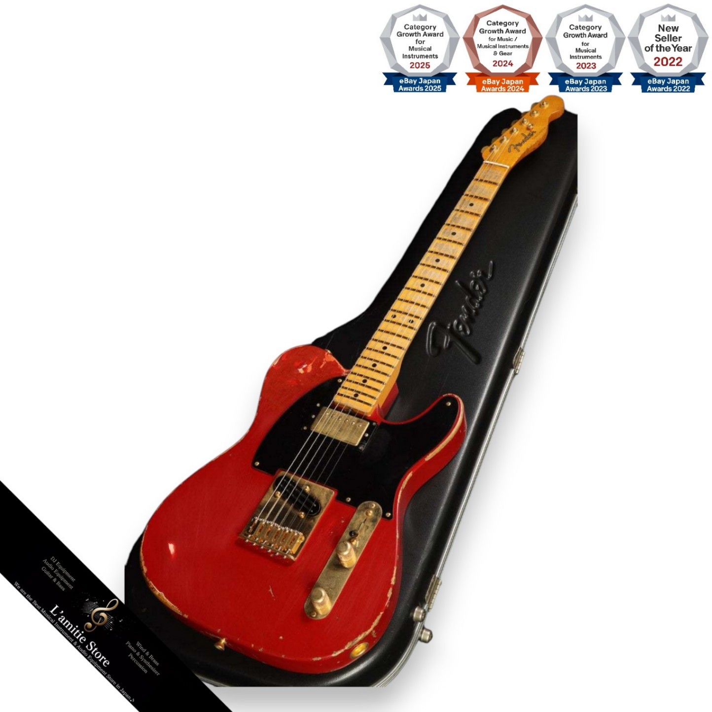 Fender Custom Shop 50s Telecaster HS Modified Relic 2009 Dakota Red