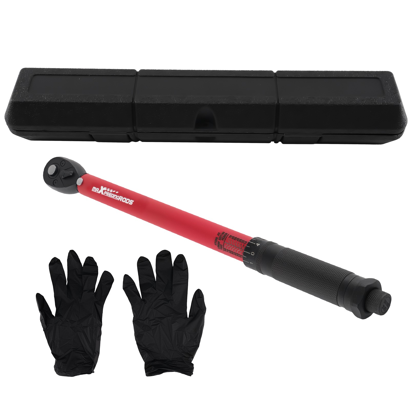 3/8" Drive Click Torque Wrench Kit 13.6-108.5Nm with Extension Bar & Case NEW