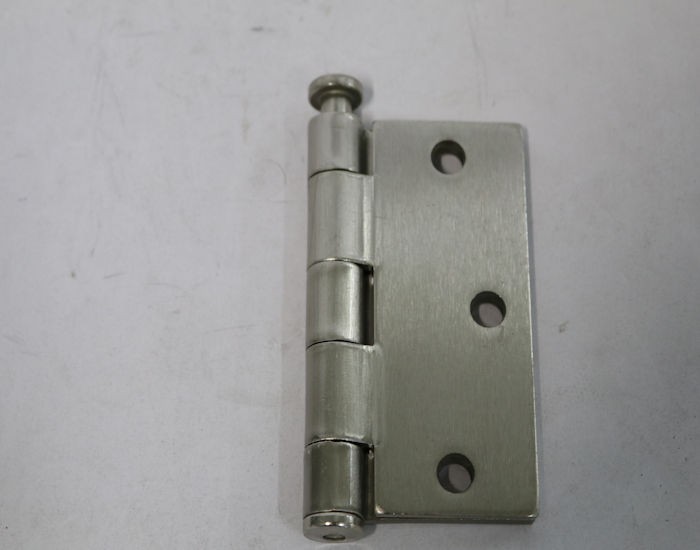 Cal-Royal 3-1/2 in. Full Mortise Plain Bearing Hinge In Satin Nickel, 2 Per Box