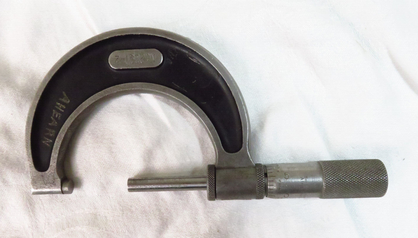STARRETT # 226 Outside Micrometer  1" - 2" x .001" - recently calibrated in 2021