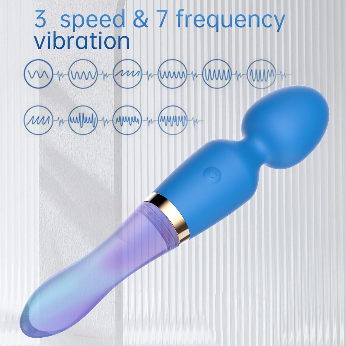 Colorful Glass Vibrator Wand
