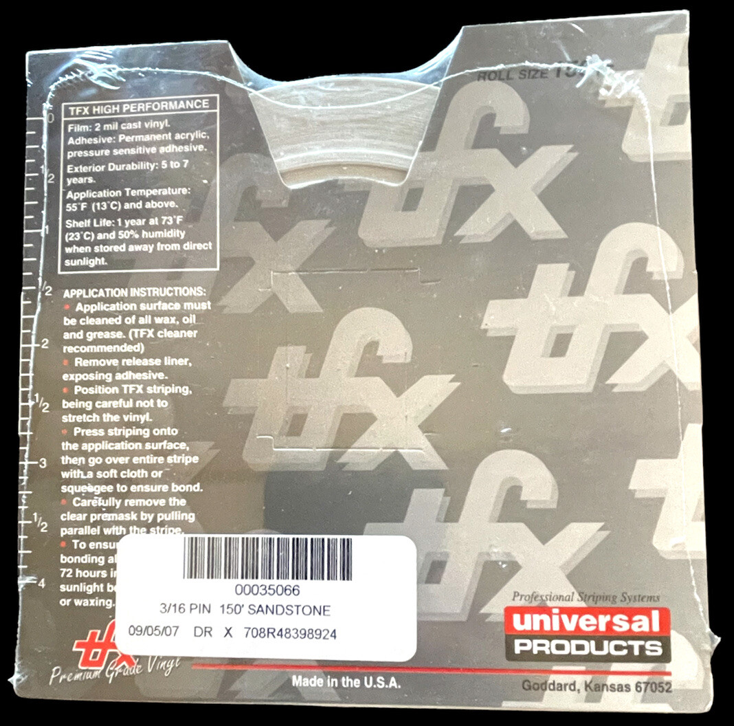 066 Sandstone - TFX Professional Pin Striping Premium Grade 3/16” Vinyl Tape