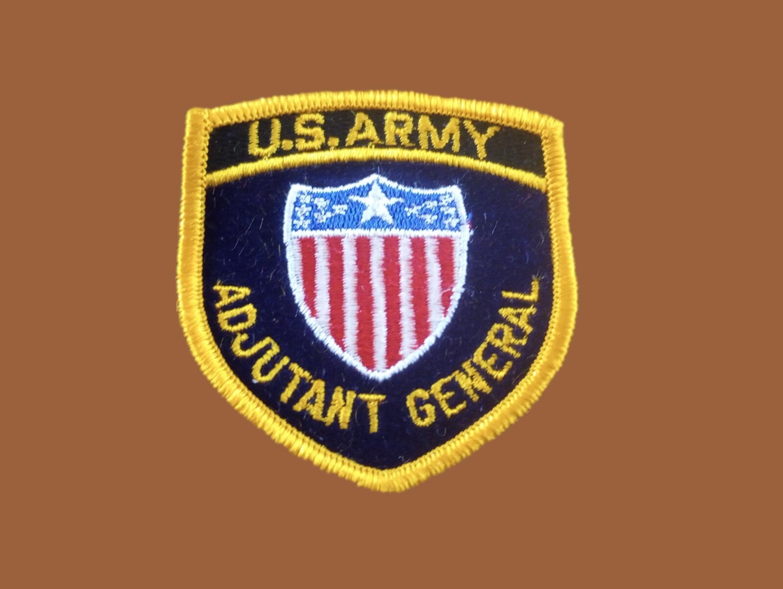 MILITARY U.S ARMY ADJUTANT GENERAL FELT PATCH HAT SHOULDER  U.S.A MADE