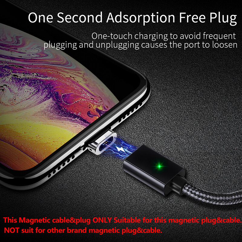 Magnetic Type C Cable Fast Charger Micro USB Charging Data For Samsung Xiaomi