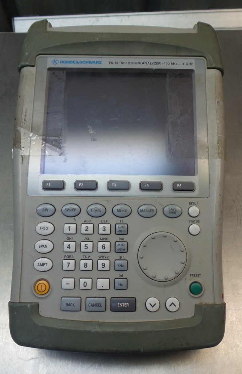 Rohde & Schwarz FSH3 Handheld Spectrum Analyzer | Untested