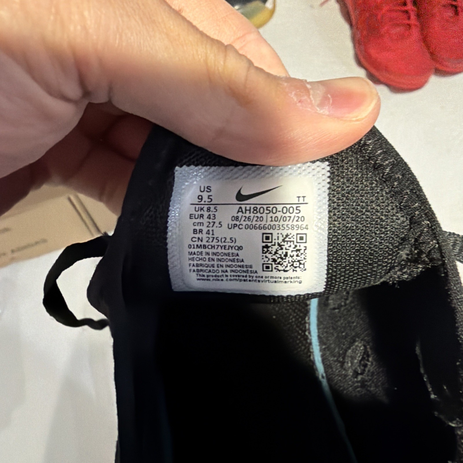 nike 27c black 9.5