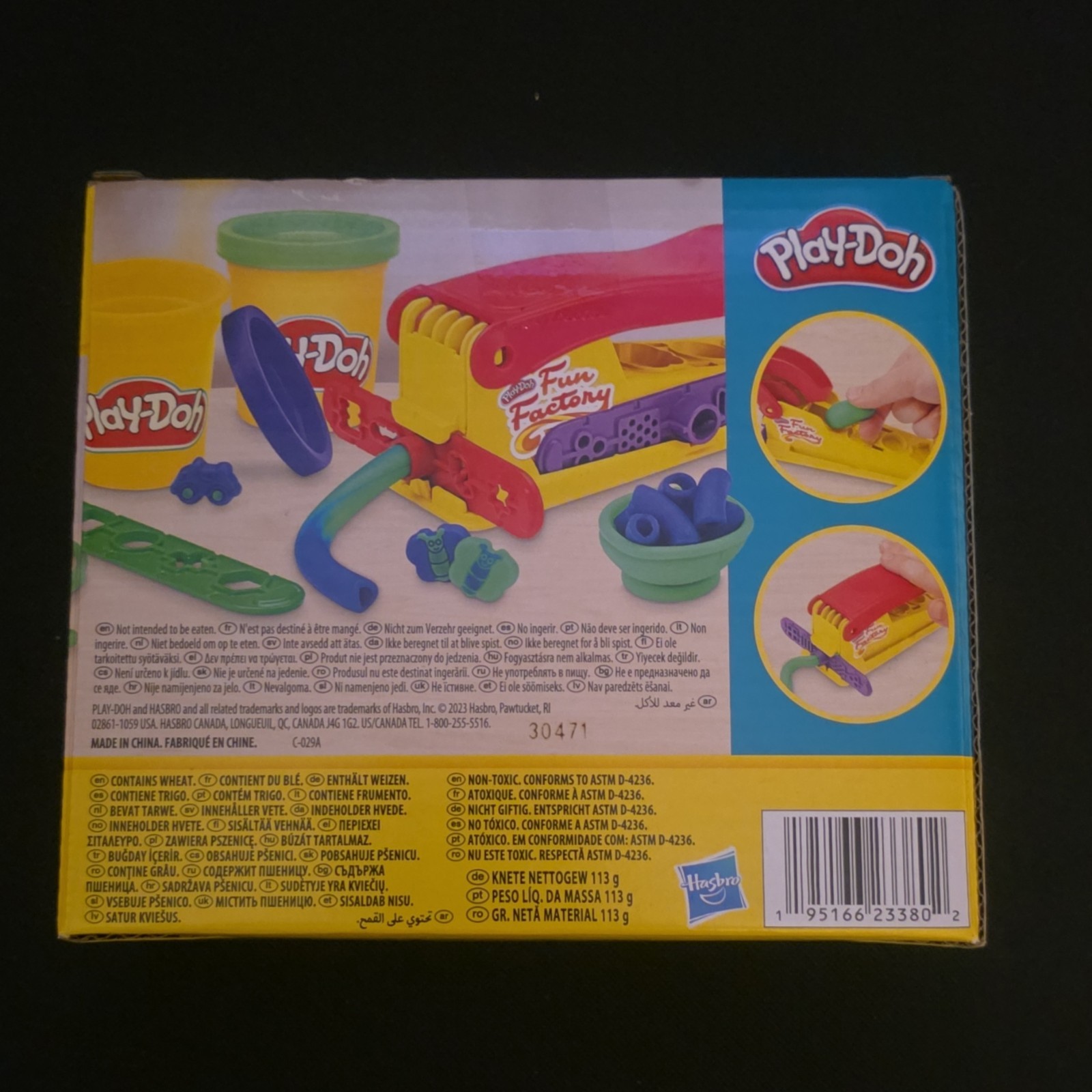 Play-Doh Fun Factory Modeling Clay Set E4902 2 Cans & Accessories Ages 3+