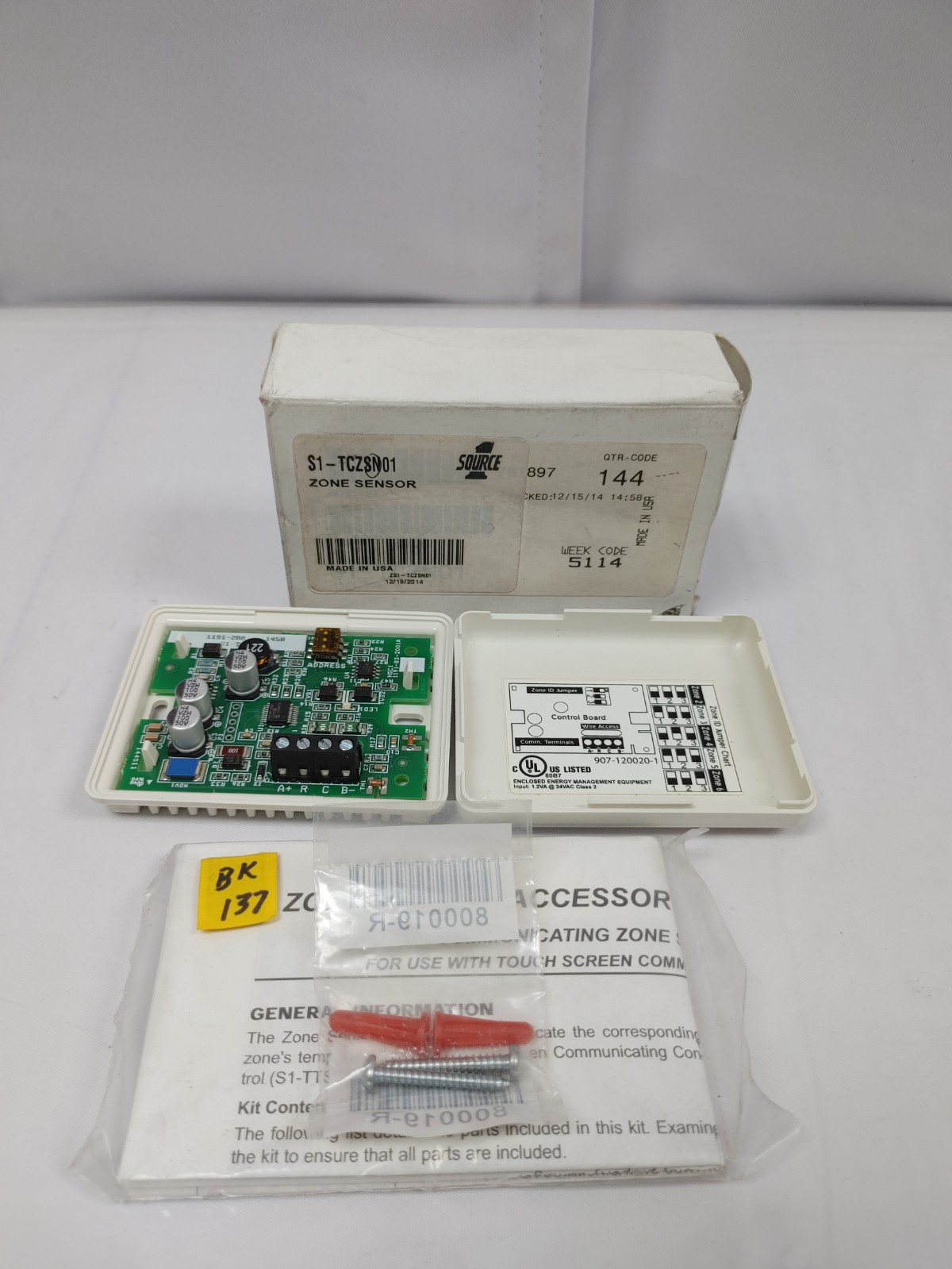 Source 1 Zone Sensor S1-TCZSN01 - Old Stock