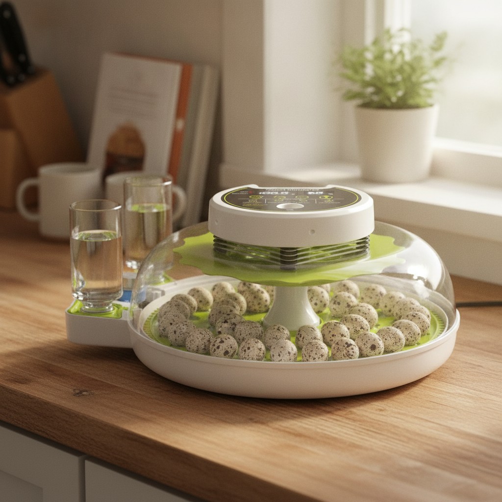 Quail Egg Incubator for Hatching Eggs with Automatic Egg Turning and Humidity...