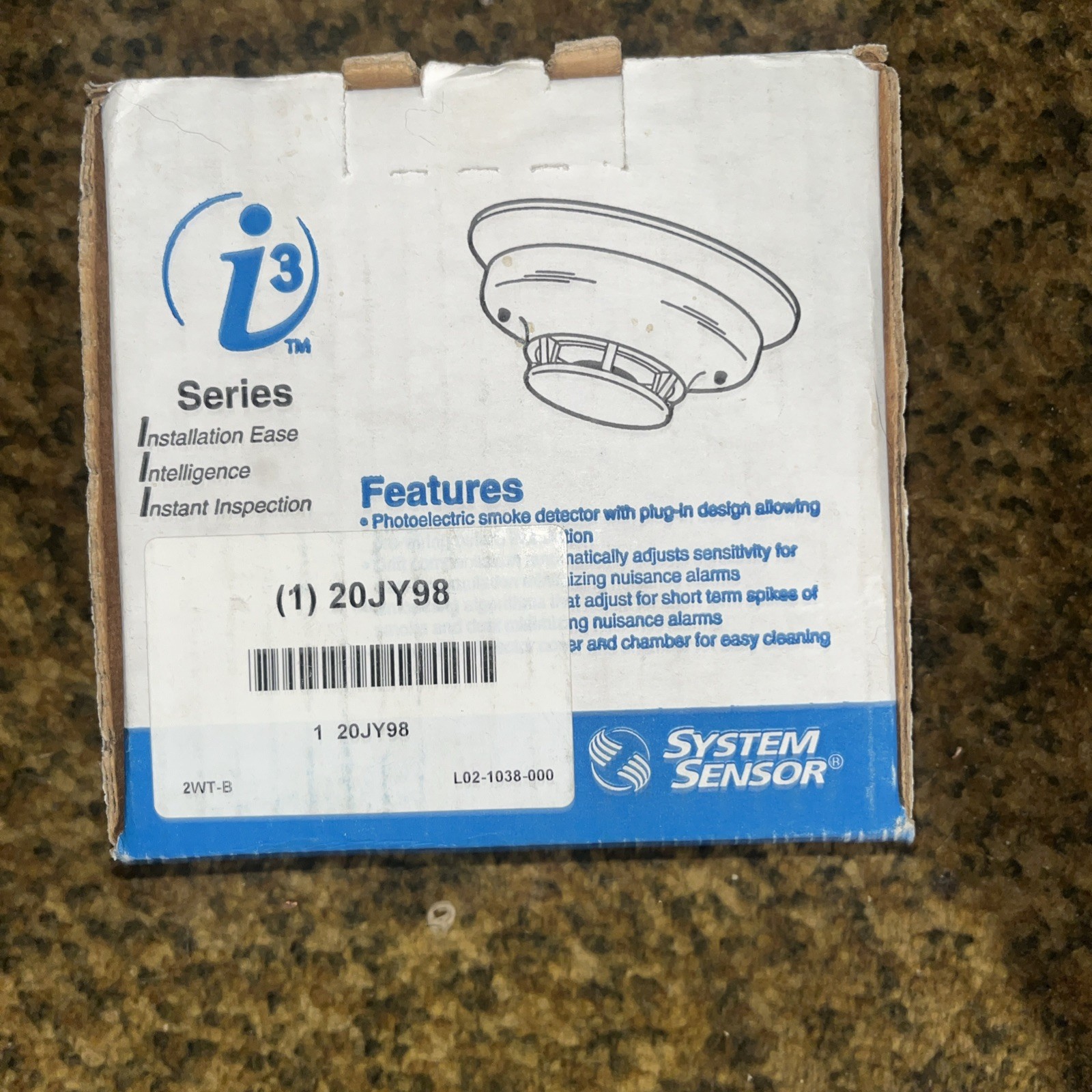 System Sensor 2WT-B Photoelectric Smoke Detector - Same Day Shipping (SEALED)
