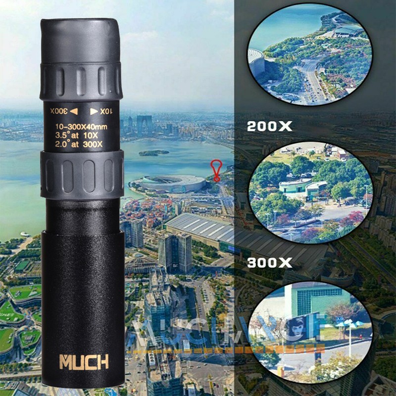 Military Monocular 10-300X40mm Handheld Day Night Vision Optics Telescope+Case
