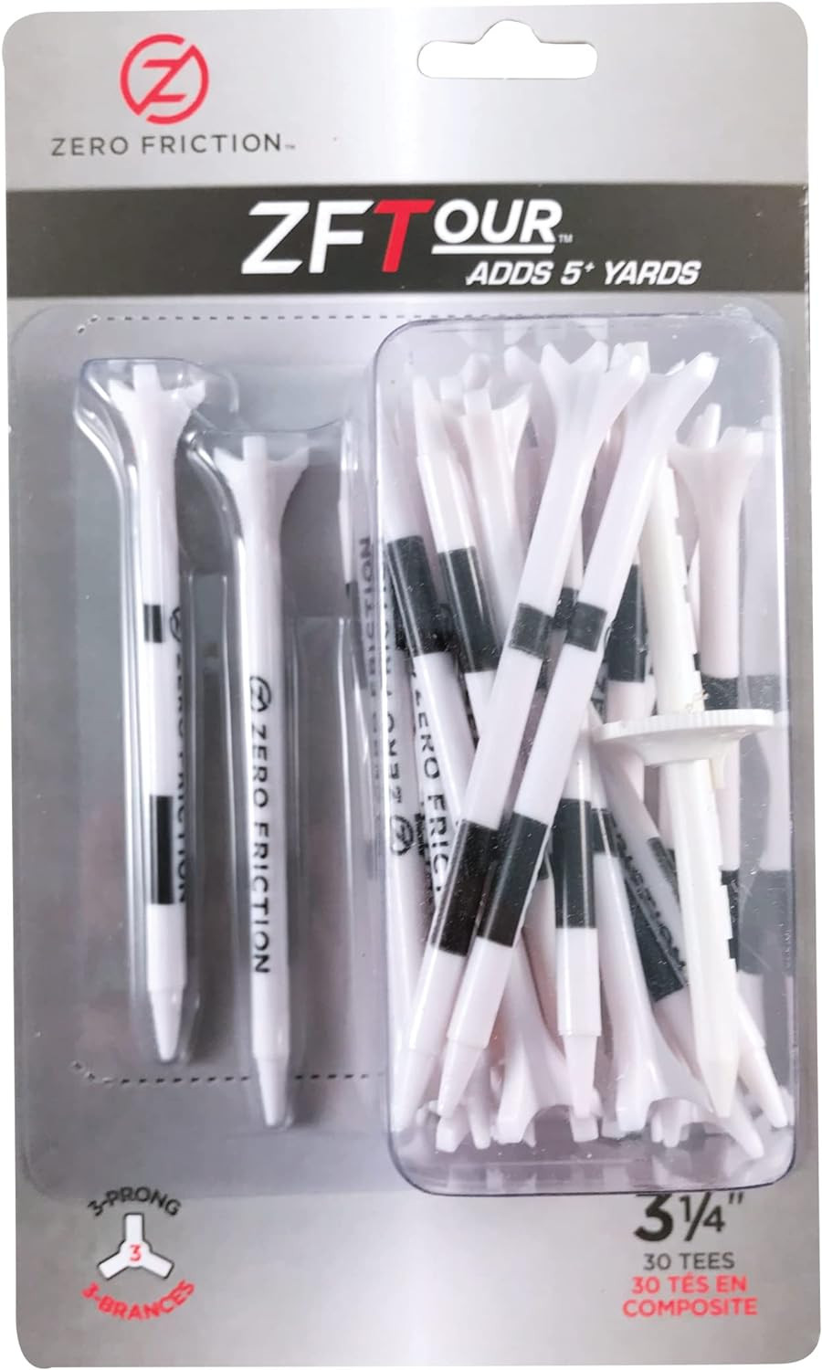 Tour 3-Prong Golf Tees