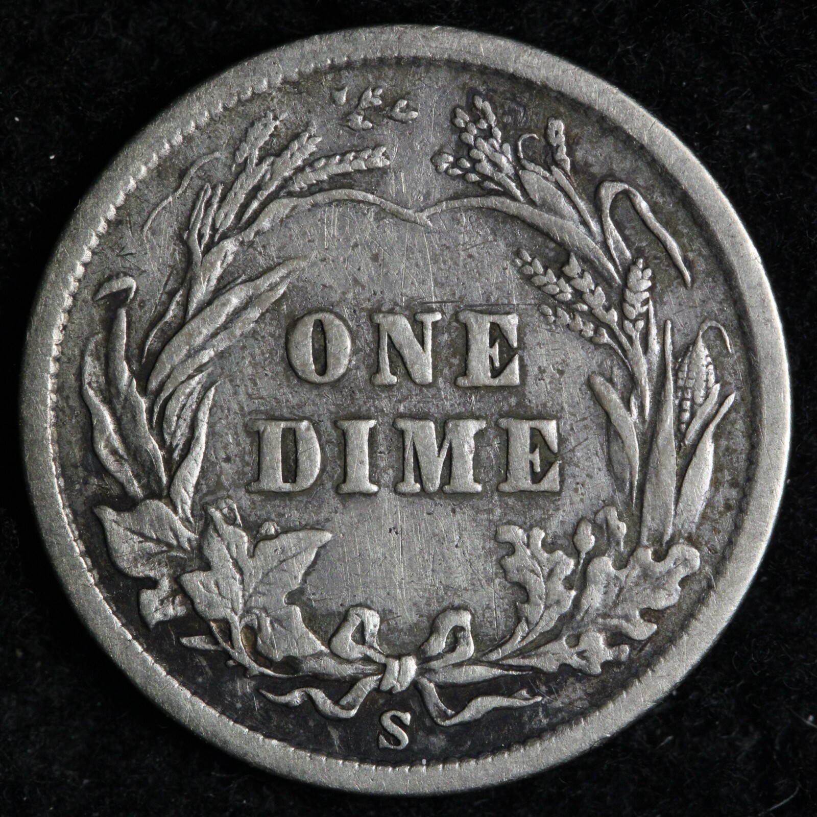 1900-S Barber Silver Dime XF E321 ZXCM