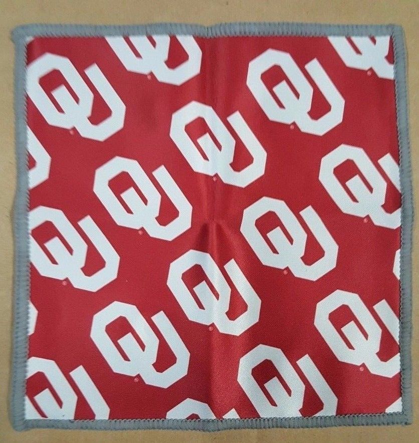 Oklahoma Sooners High Quality Microfiber & Silk Cleaning Cloth Cell, Glasses Etc