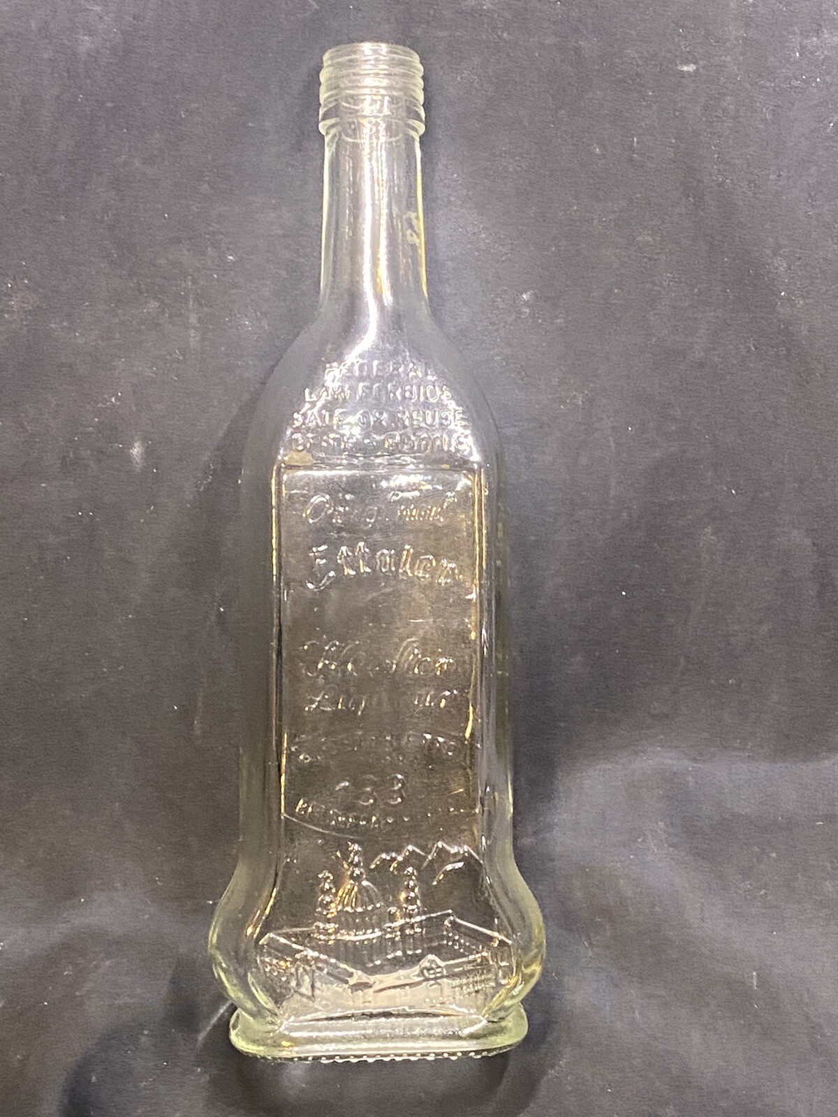 ETTALER KLOSTER LIQUEUR glass bottle EMPTY BOTTLE 1330 10”