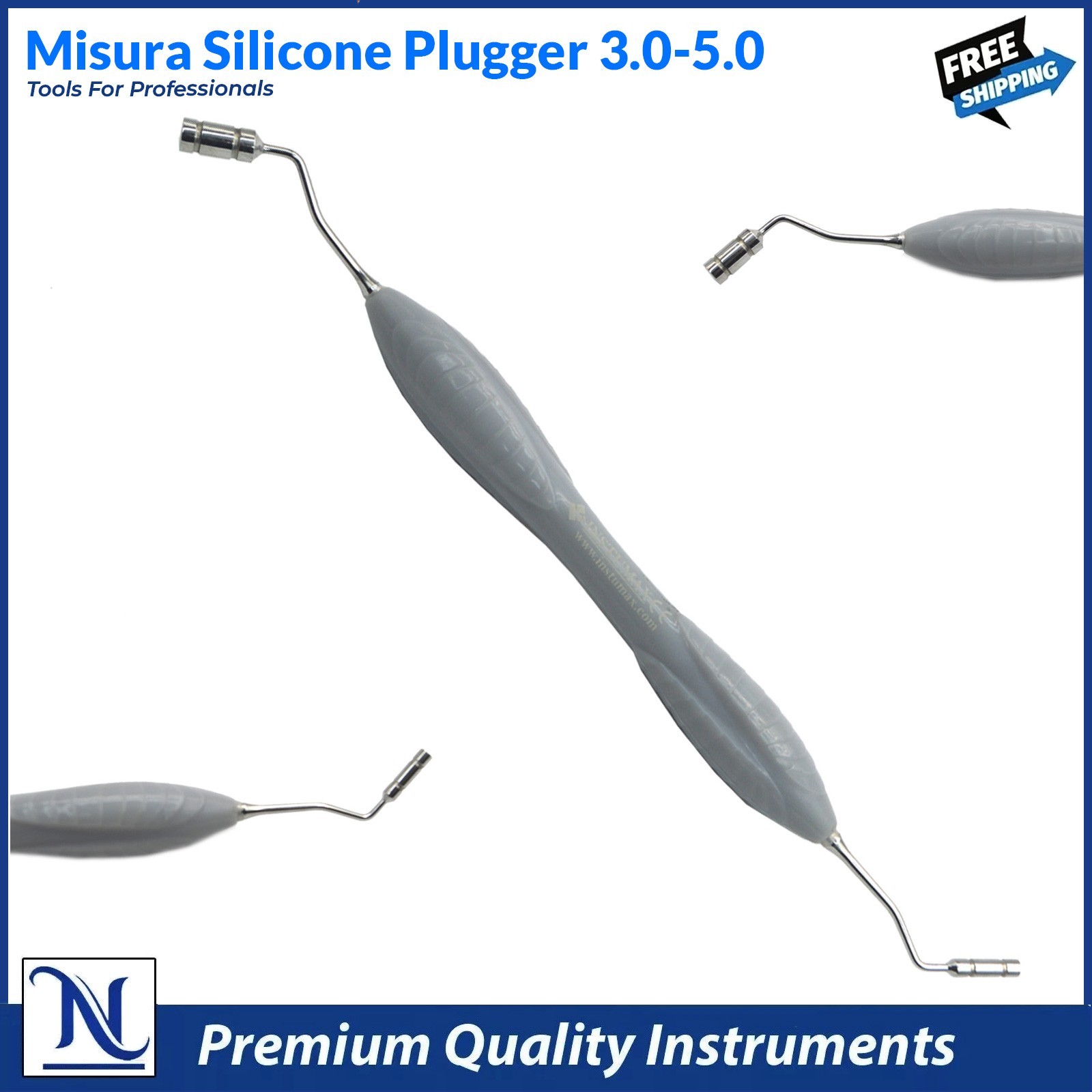 Misura Silicone Plugger3.0-5.0mm–Non-Stick Dental Composite Layering Instrument